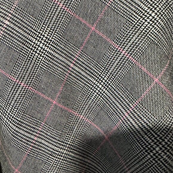 Plaid A-Line Skirt- Grey/Pink size 10 - Picture 3 of 4